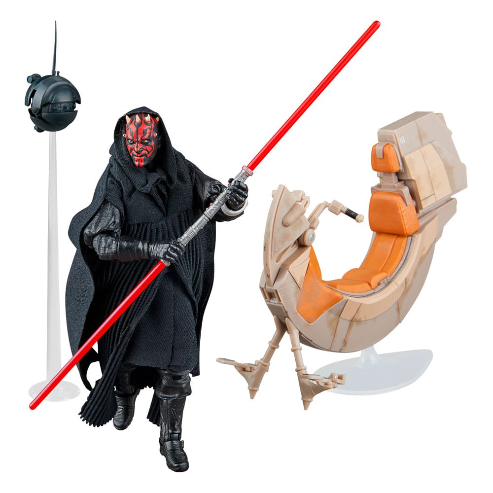 🧪 LAB | SU ORDINAZIONE Star Wars Episode I Black Series Vehicle with Action Figure Darth Maul & Sith Speeder 25th Anniversary