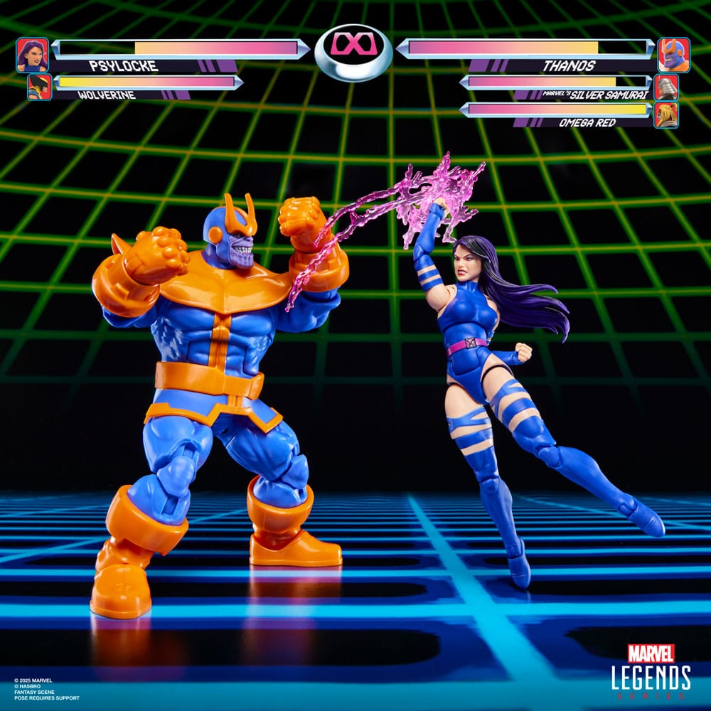 SU ORDINAZIONE Marvel Legends Gamerverse Action Figure 2-Pack Psylocke vs. Thanos 15 cm ESAURITO