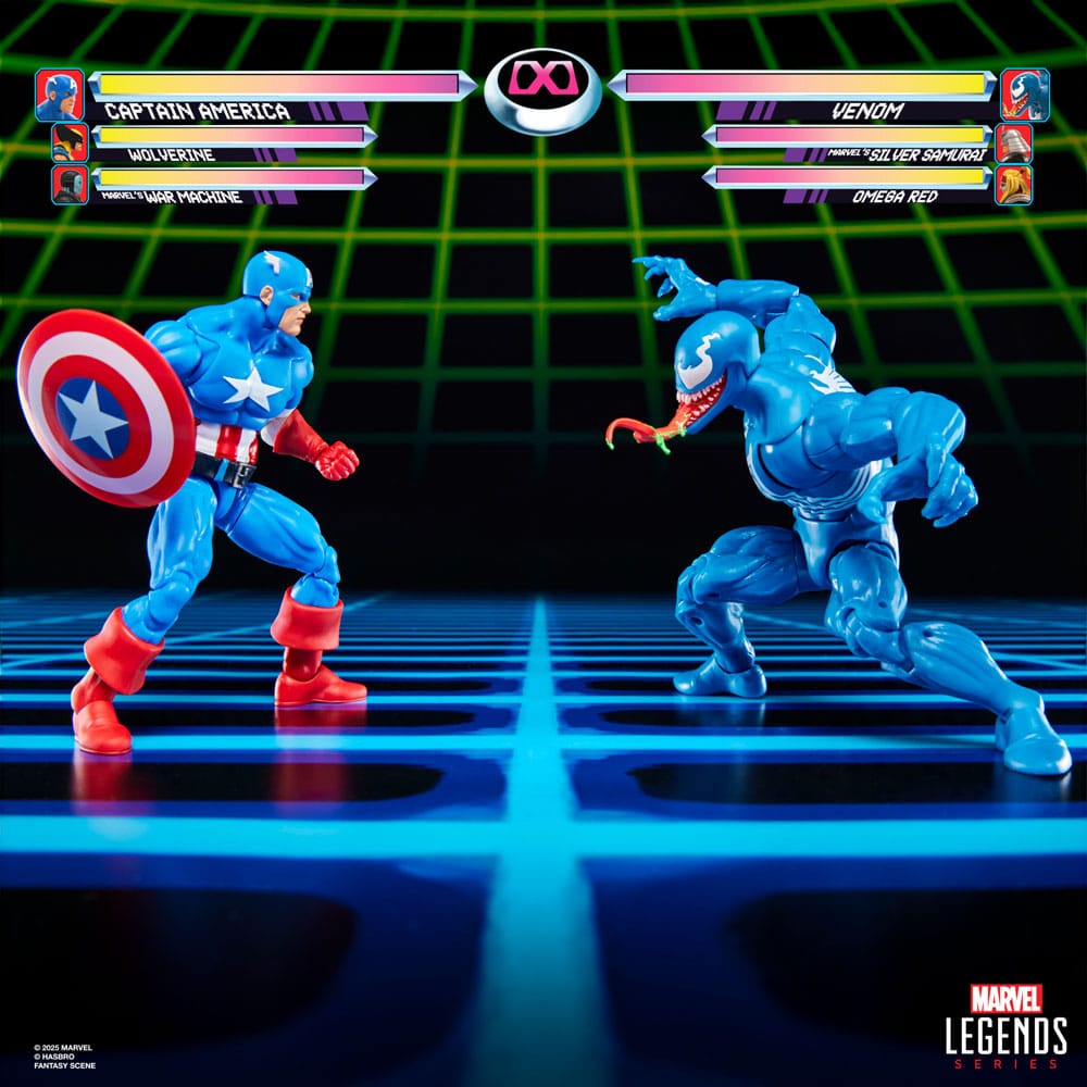 SU ORDINAZIONE Marvel Legends Gamerverse Action Figure 2-Pack Captain America vs. Venom 15 cm ESAURITO