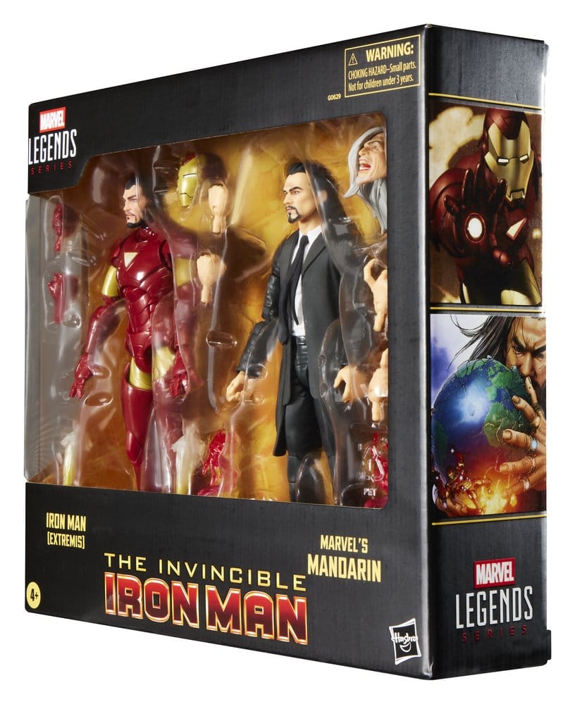 🧪 LAB | SU ORDINAZIONE Marvel Legends Action Figure 2-Pack Iron Man (Extremis) & Marvel's Mandarin 15 cm