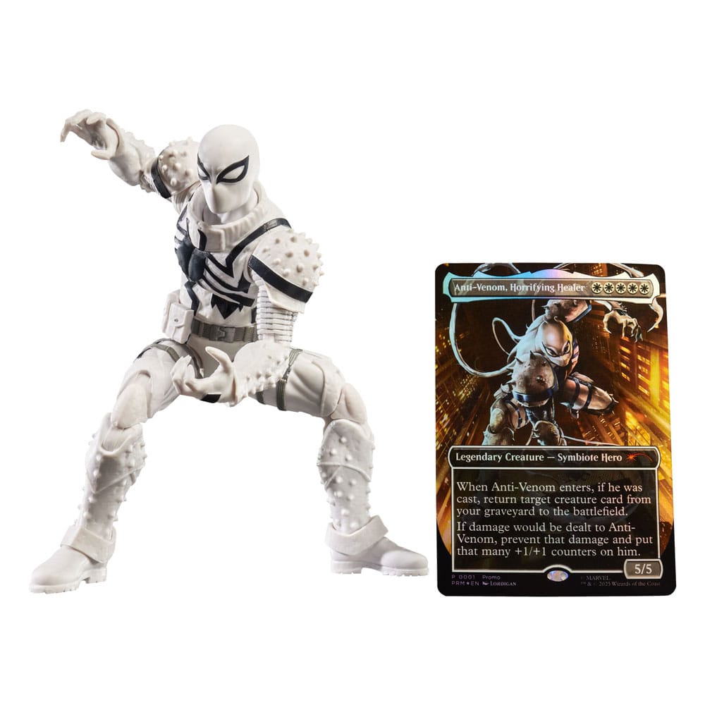 SU ORDINAZIONE Marvel Legends Magic: The Gathering Action Figure Agent Anti-Venom (plus Exclusive Foil Card) 15 cm ESAURITO