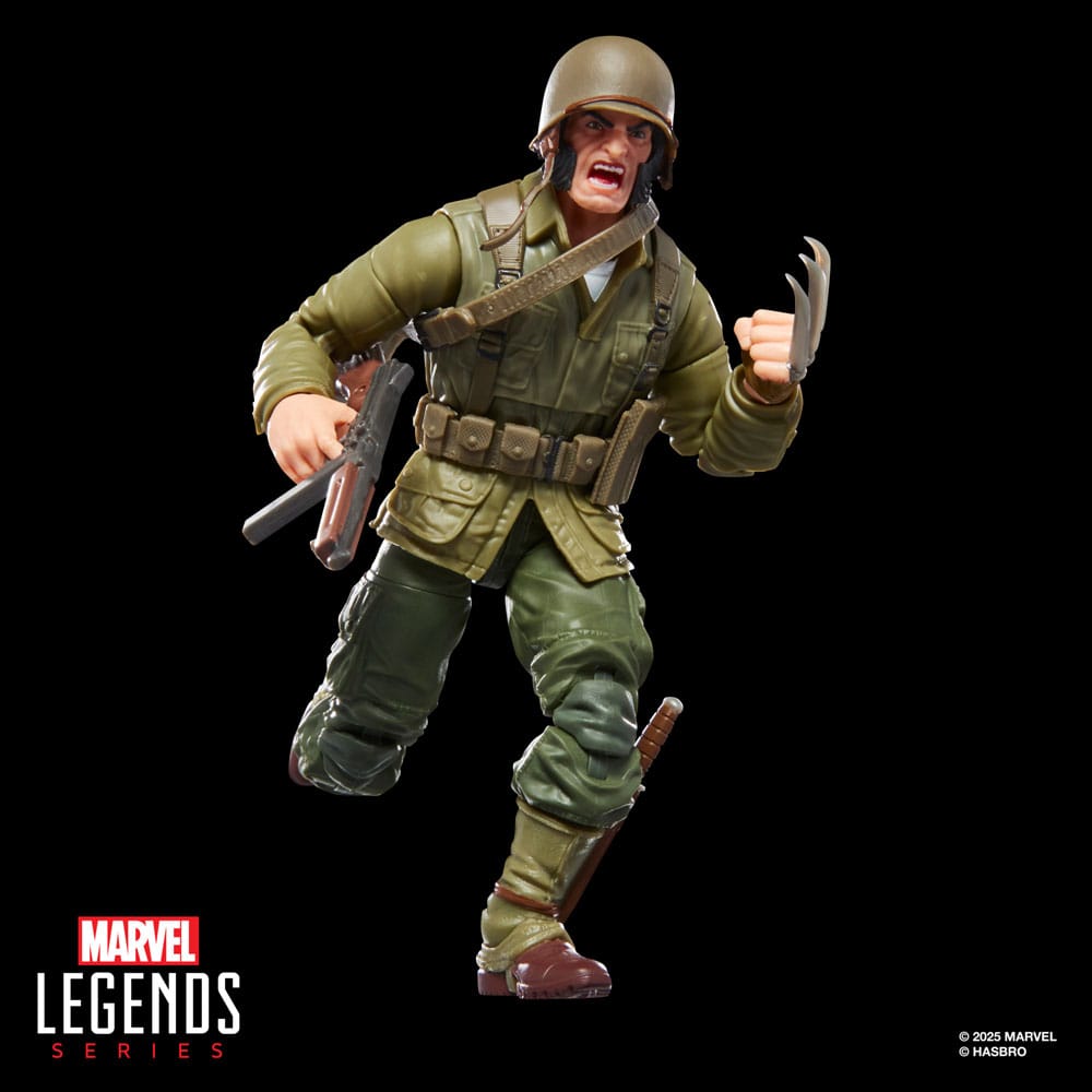 SU ORDINAZIONE Marvel Legends Action Figure Wolverine (WWII Logan) 15 cm