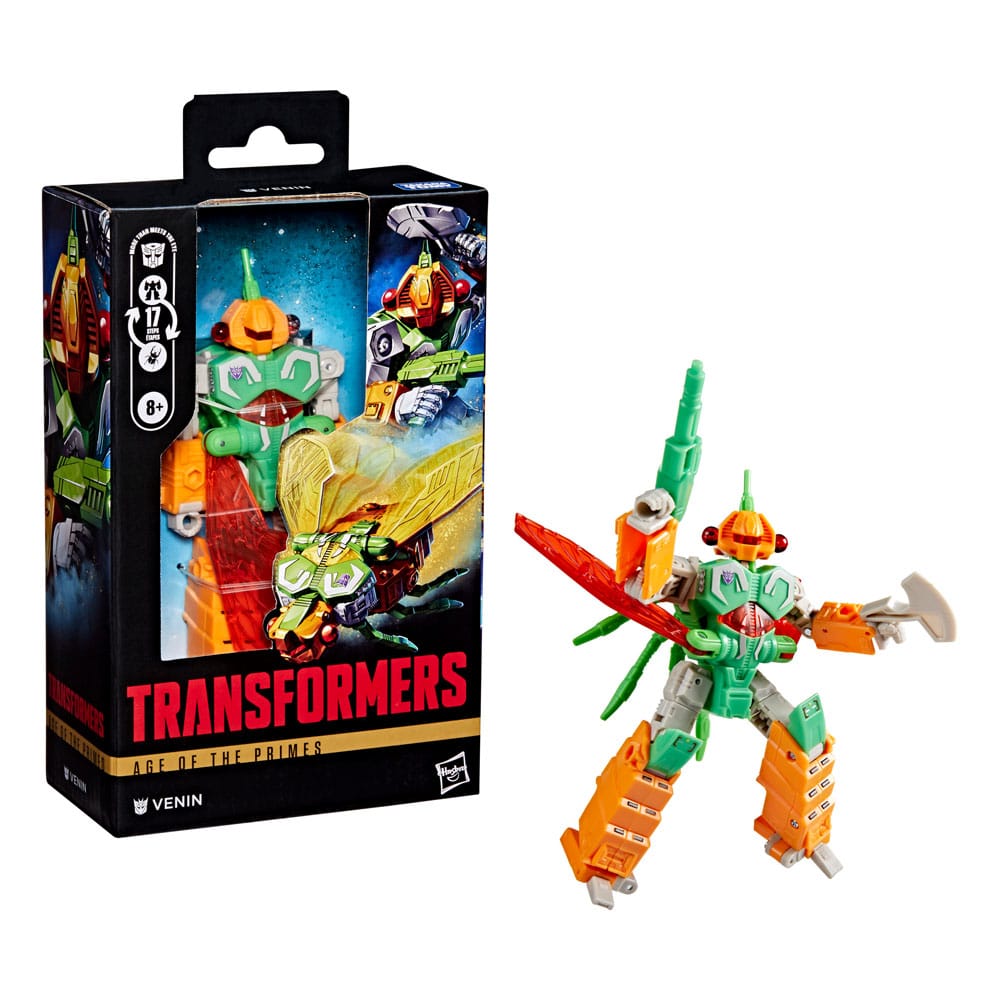 🧪 LAB | SU ORDINAZIONE Transformers Age of the Primes Deluxe Class Action Figure Venin 14 cm