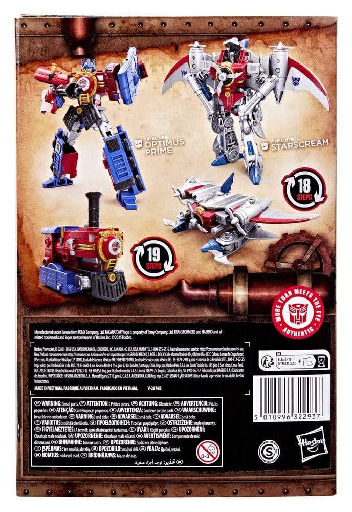 🧪 LAB | PREORDINE+ 12/2026 Transformers Timelines Hearts of Steel Comic Edition Action Figures Optimus Prime & Starscream 14 cm