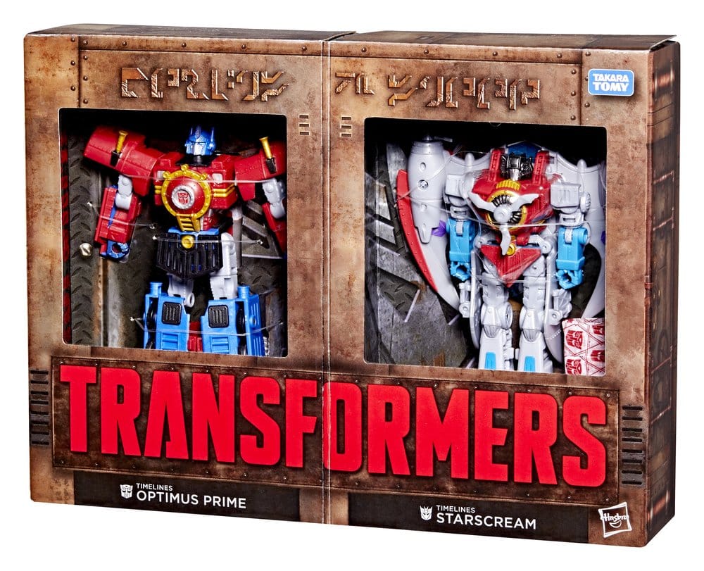 🧪 LAB | PREORDINE+ 12/2026 Transformers Timelines Hearts of Steel Comic Edition Action Figures Optimus Prime & Starscream 14 cm