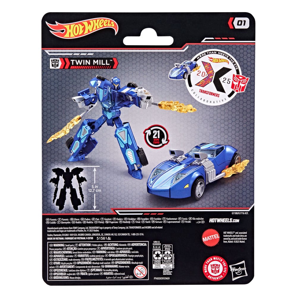 🧪 LAB | SU ORDINAZIONE Hot Wheels x Transformers Action Figure Twin Mill 12 cm