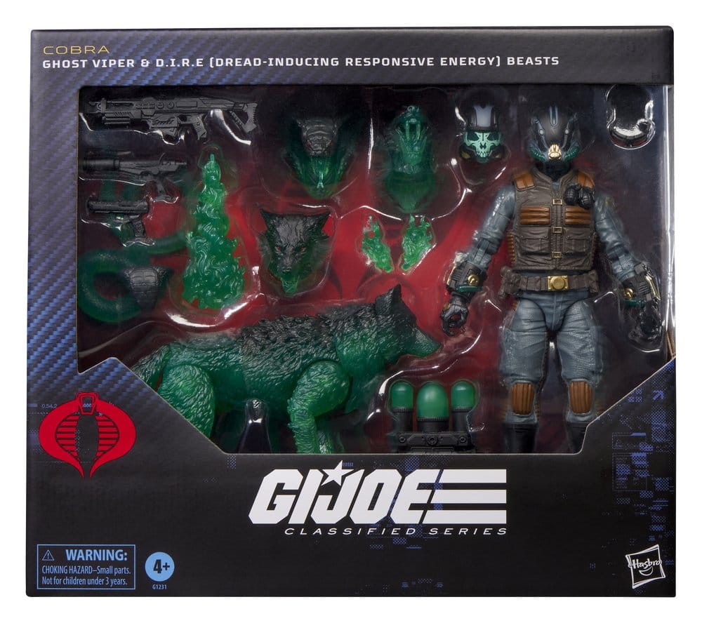 🧪 LAB | PREORDINE+ 12/2026 G.I. Joe Classified Series Action Figure #170 Ghost Viper & D.I.R.E. Beasts 15 cm