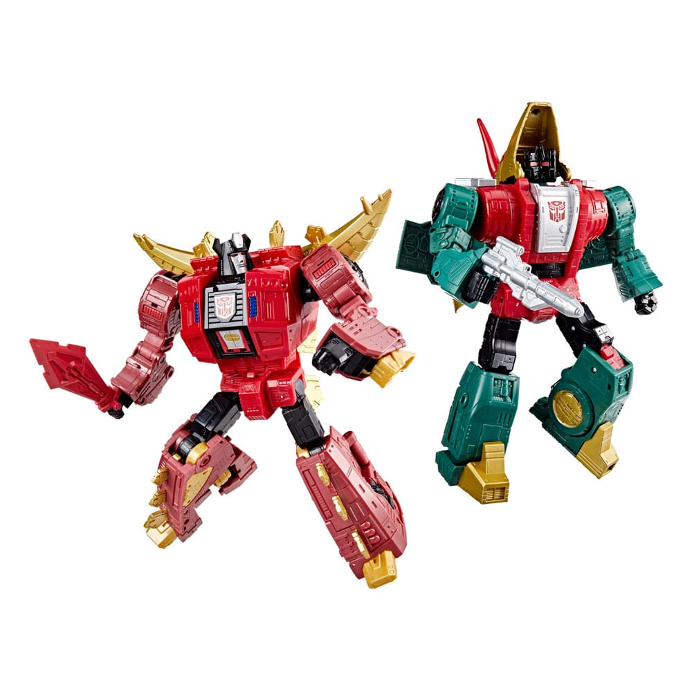 SU ORDINAZIONE Transformers Age of the Primes Leader Class Action Figure G2 Universe Dinobots Snarl & Slug 19 cm