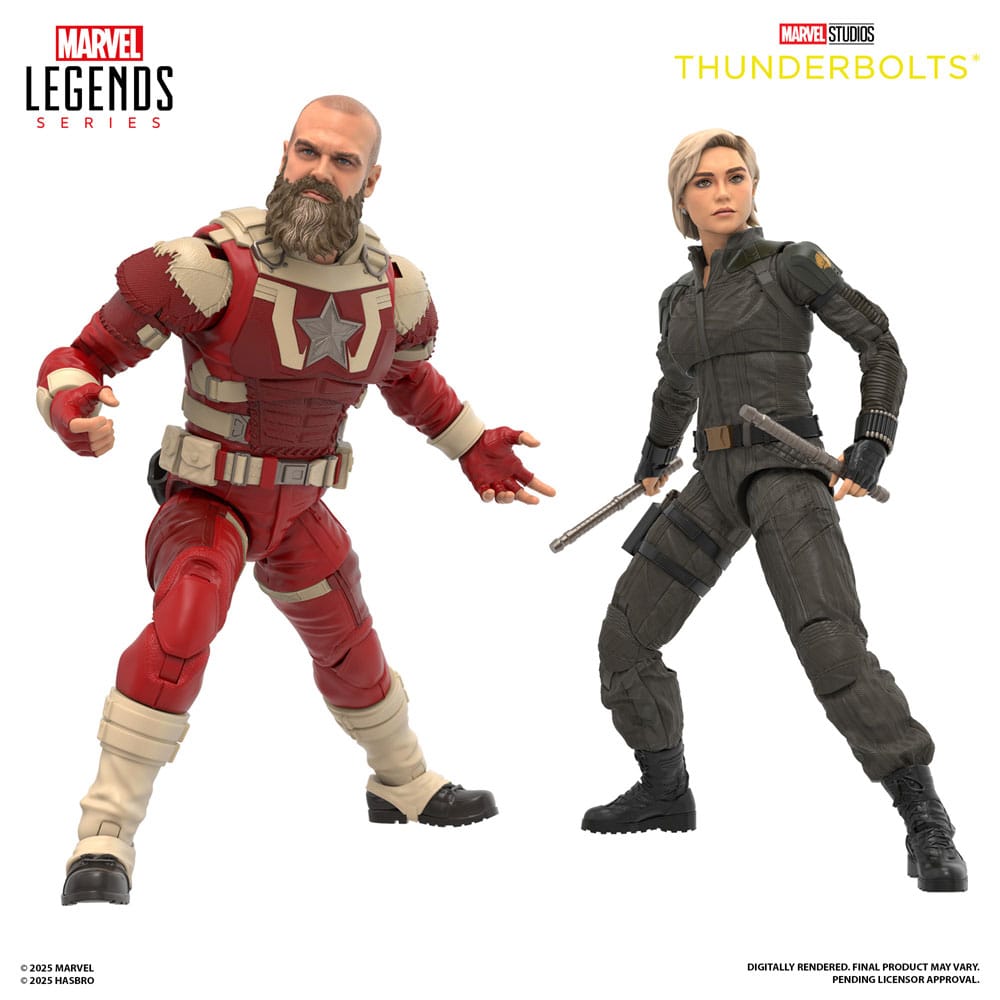 SU ORDINAZIONE Thunderbolts Marvel Legends Action Figure 2-Pack Yelena Belova & Red Guardian 15 cm