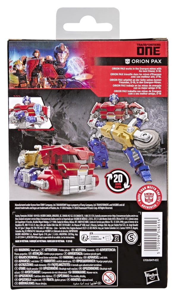 🧪 LAB | SU ORDINAZIONE Transformers One Studio Series Deluxe Class Action Figure Orion Pax 13 cm