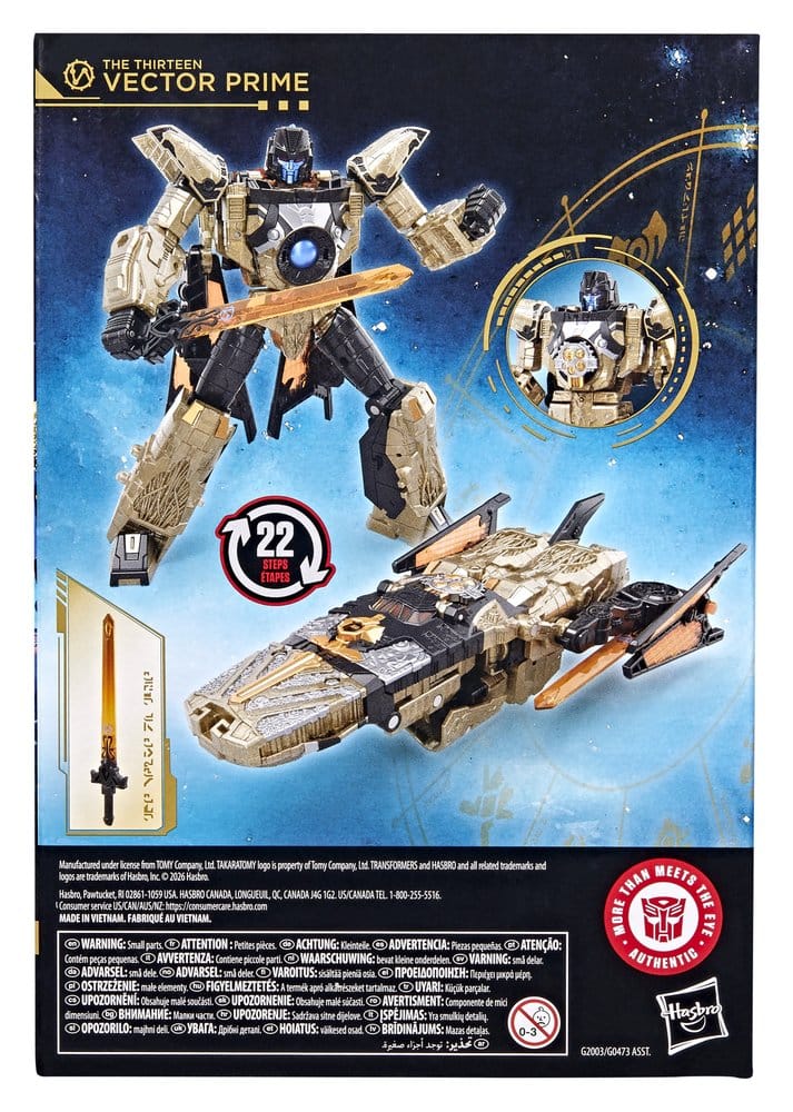 🧪 LAB | SU ORDINAZIONE Transformers Age of the Primes Voyager Class Action Figure The Thirteen Vector Prime 18 cm