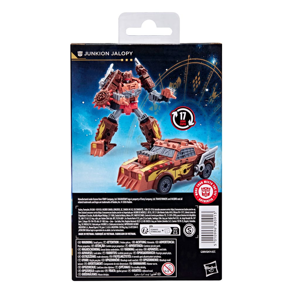 🧪 LAB | SU ORDINAZIONE Transformers Age of the Primes Deluxe Class Action Figure Junkion Jalopy 14 cm