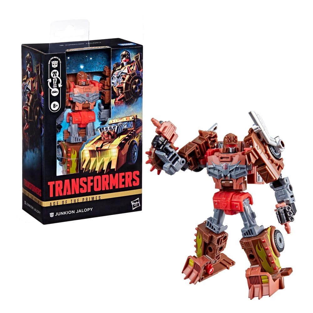 🧪 LAB | SU ORDINAZIONE Transformers Age of the Primes Deluxe Class Action Figure Junkion Jalopy 14 cm