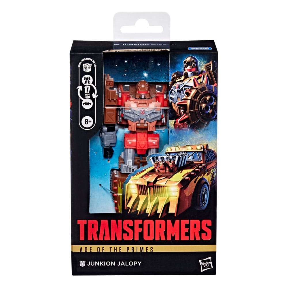 🧪 LAB | SU ORDINAZIONE Transformers Age of the Primes Deluxe Class Action Figure Junkion Jalopy 14 cm