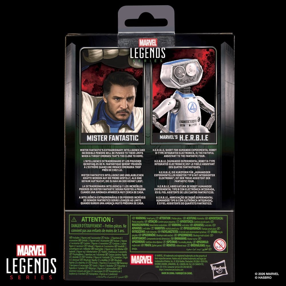 🧪 LAB | PREORDINE+ 12/2026 Avengers: Doomsday Marvel Legends Action Figure 2-Pack Mister Fantastic & Marvel's H.E.R.B.I.E. 15 cm