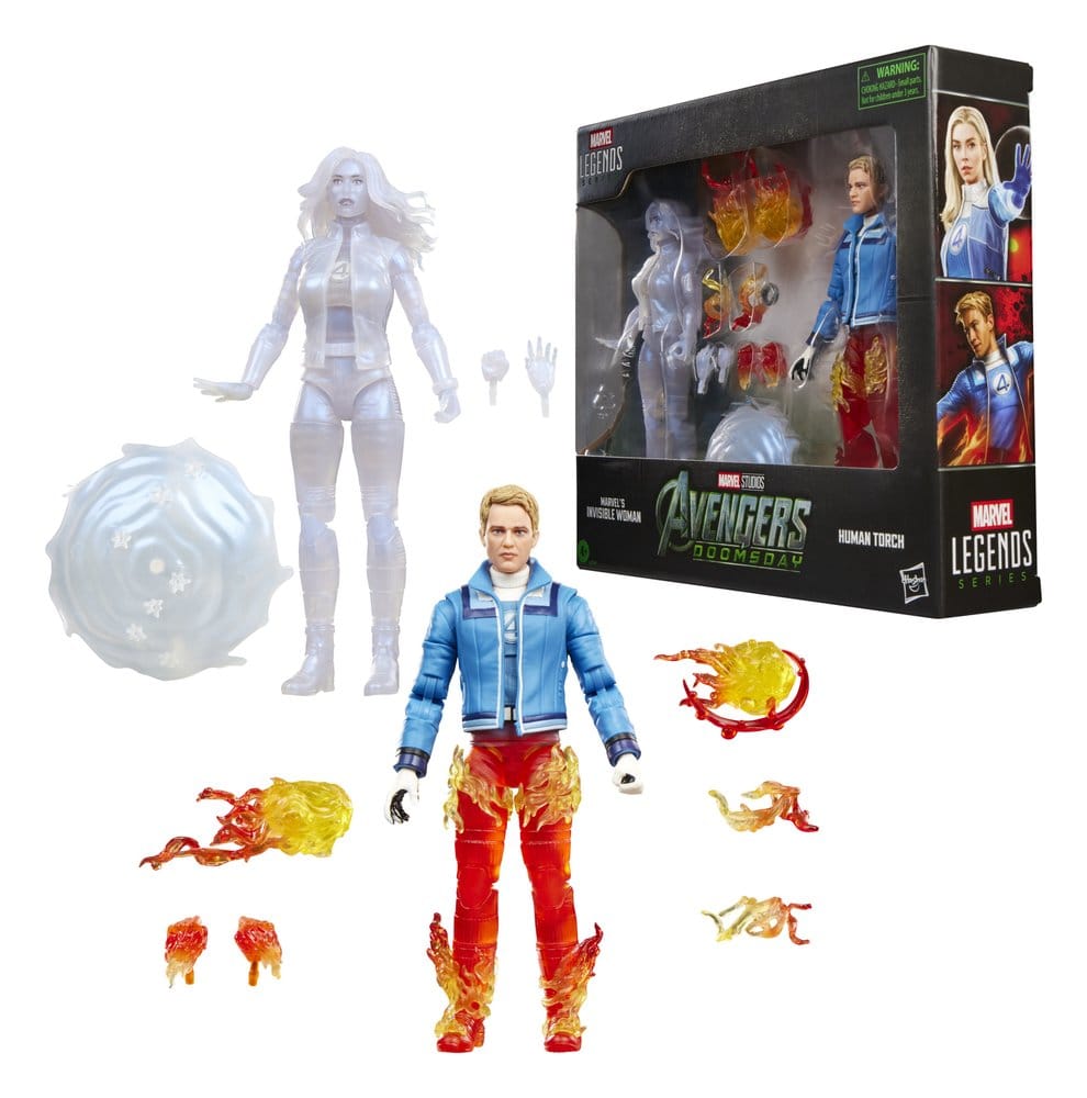 🧪 LAB | PREORDINE+ 12/2026 Avengers: Doomsday Marvel Legends Action Figure 2-Pack Marvel's Invisible Woman & Human Torch 15 cm