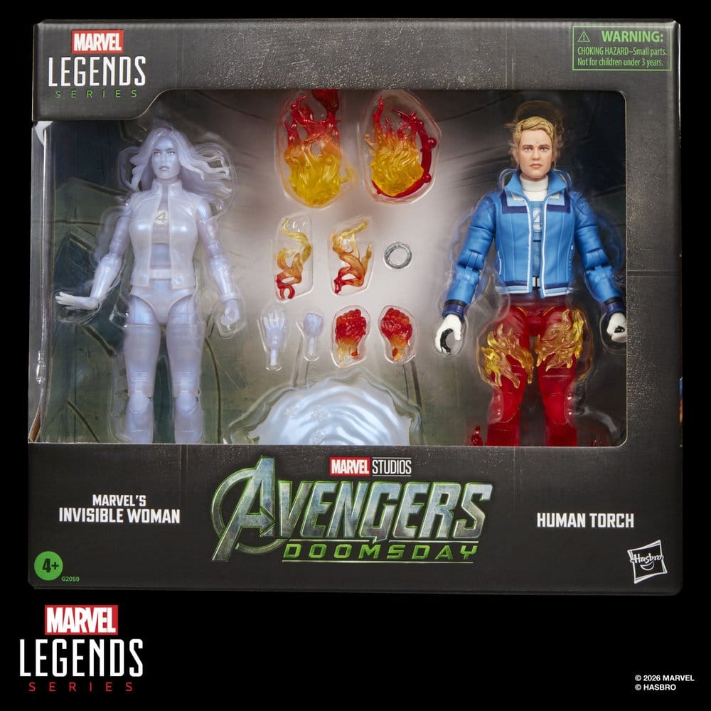🧪 LAB | PREORDINE+ 12/2026 Avengers: Doomsday Marvel Legends Action Figure 2-Pack Marvel's Invisible Woman & Human Torch 15 cm