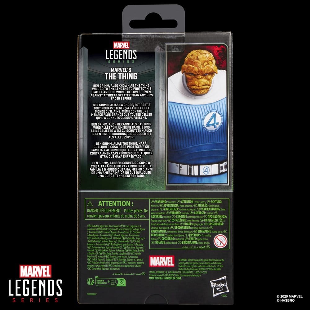 🧪 LAB | PREORDINE+ 12/2026 Avengers: Doomsday Marvel Legends Action Figure Marvel's The Thing 15 cm