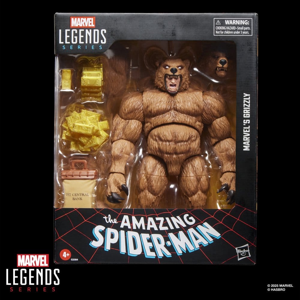 🧪 LAB | SU ORDINAZIONE The Amazing Spider-Man Marvel Legends Action Figure Marvel's Grizzly 15 cm