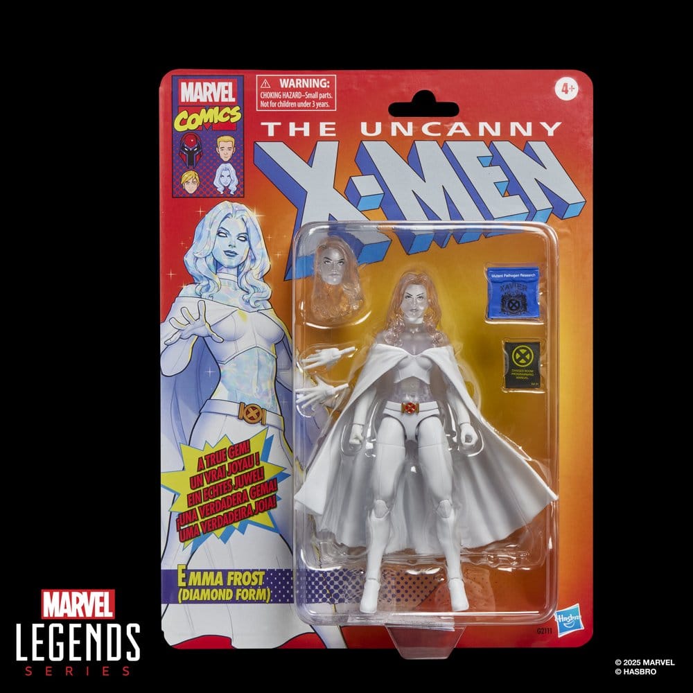 🧪 LAB | SU ORDINAZIONE The Uncanny X-Men Marvel Legends Action Figure Emma Frost (Diamond Form) 15 cm