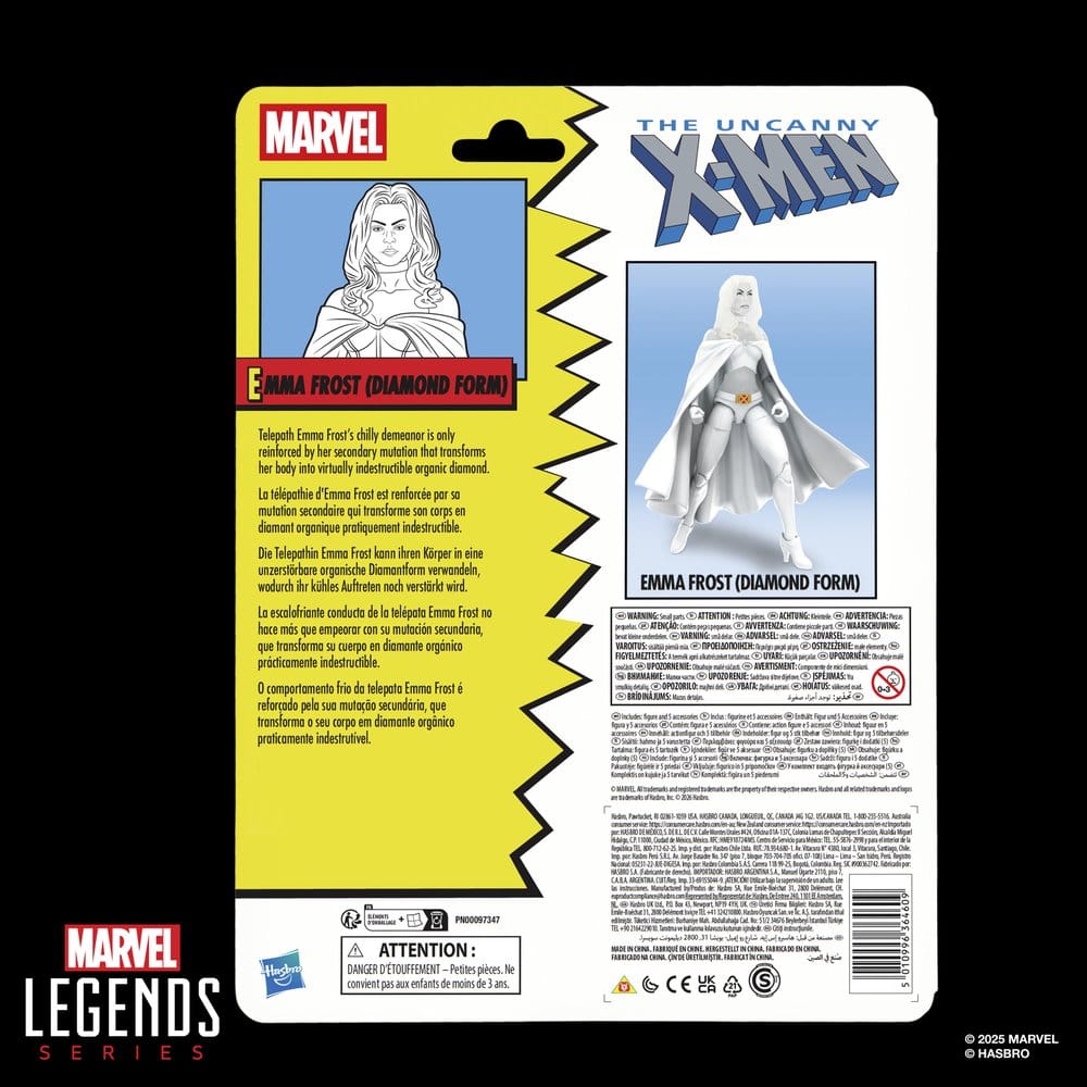 🧪 LAB | SU ORDINAZIONE The Uncanny X-Men Marvel Legends Action Figure Emma Frost (Diamond Form) 15 cm