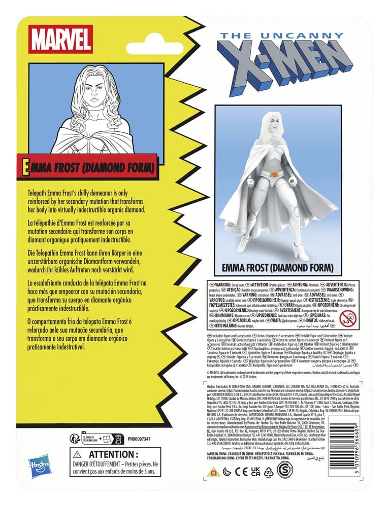 🧪 LAB | SU ORDINAZIONE The Uncanny X-Men Marvel Legends Action Figure Emma Frost (Diamond Form) 15 cm