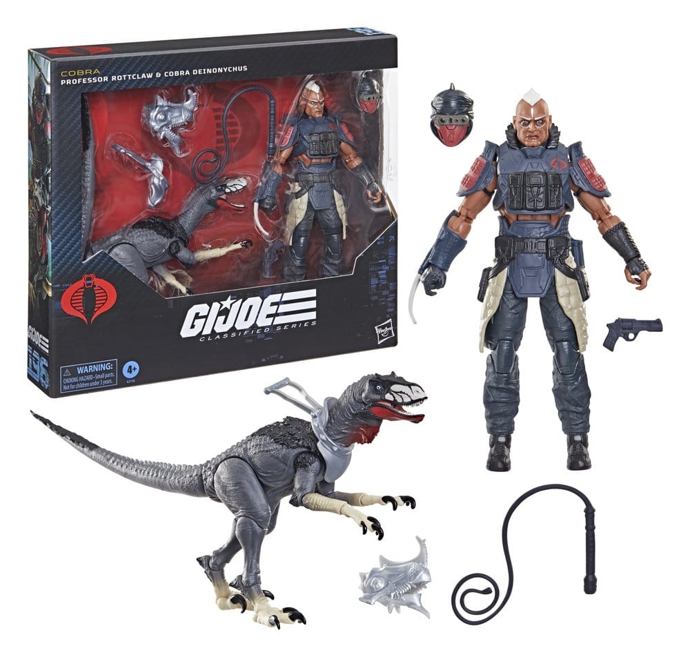 🧪 LAB | SU ORDINAZIONE G.I. Joe Classified Series Action Figure 2-Pack #196 Professor Rottclaw & Cobra Deinonychus 15 cm