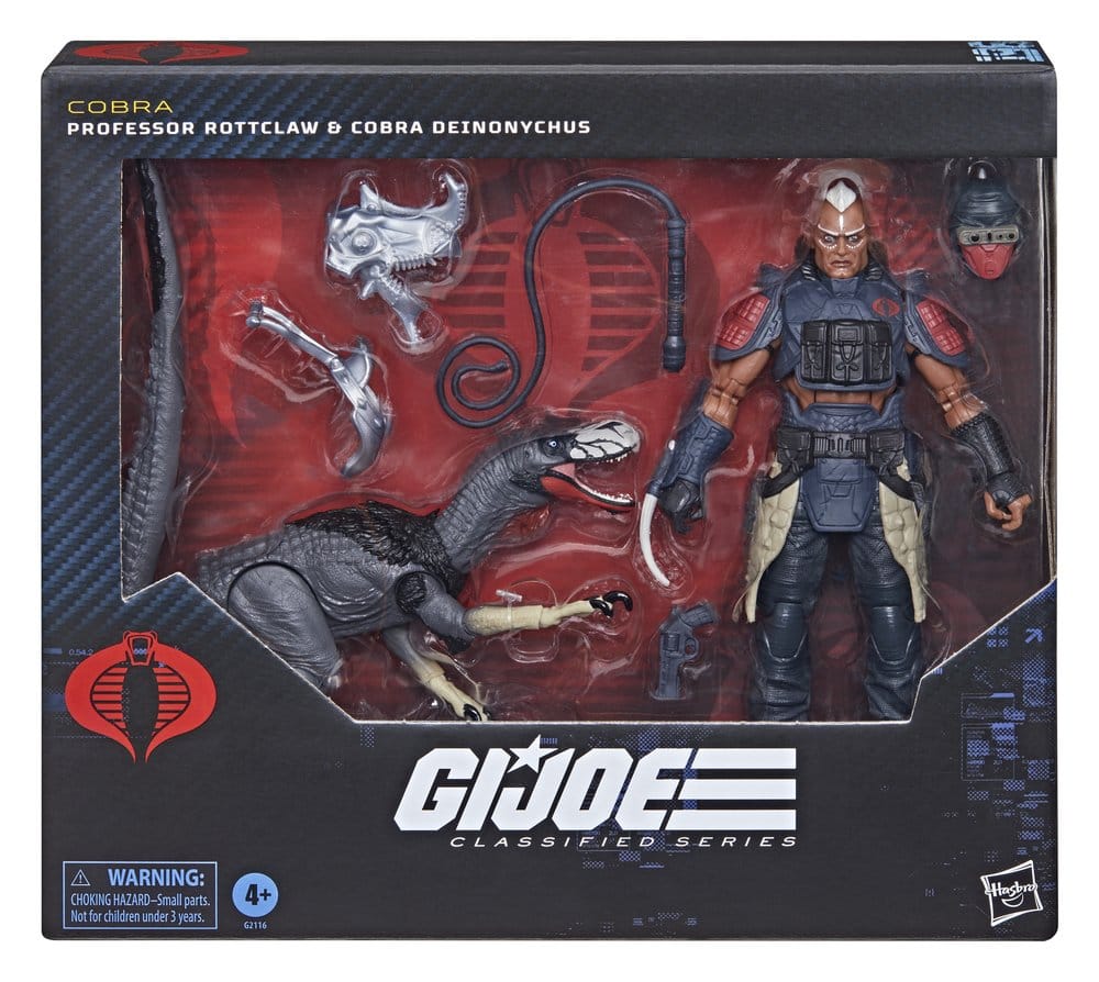 🧪 LAB | SU ORDINAZIONE G.I. Joe Classified Series Action Figure 2-Pack #196 Professor Rottclaw & Cobra Deinonychus 15 cm