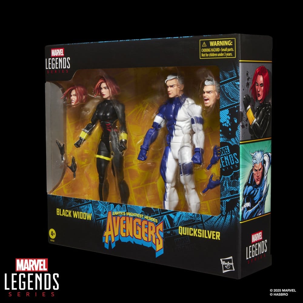 🧪 LAB | SU ORDINAZIONE Avengers Marvel Legends Action Figure 2-Pack Black Widow & Quicksilver 15 cm