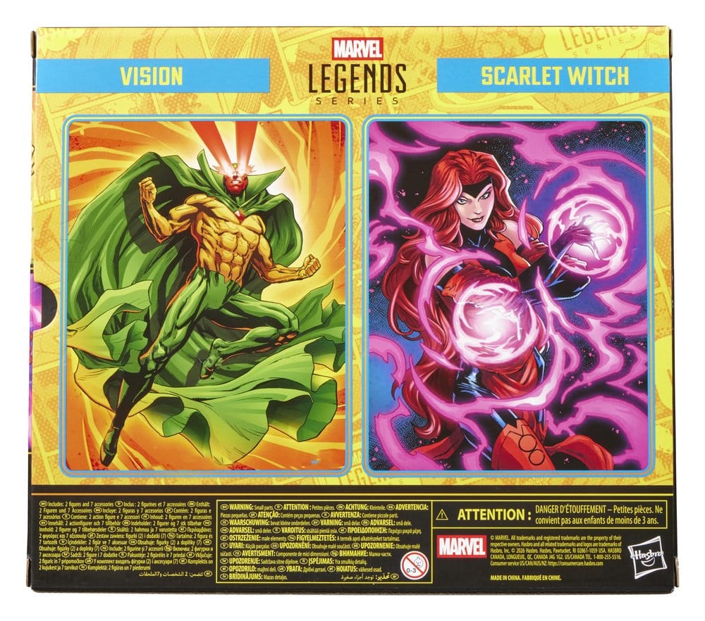 🧪 LAB | SU ORDINAZIONE Avengers Marvel Legends Action Figure 2-Pack Vision & Scarlet Witch 15 cm