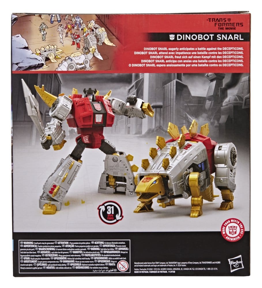 🧪 LAB | SU ORDINAZIONE The Transformers: The Movie Studio Series Leader Class Action Figure Dinobot Snarl 20 cm