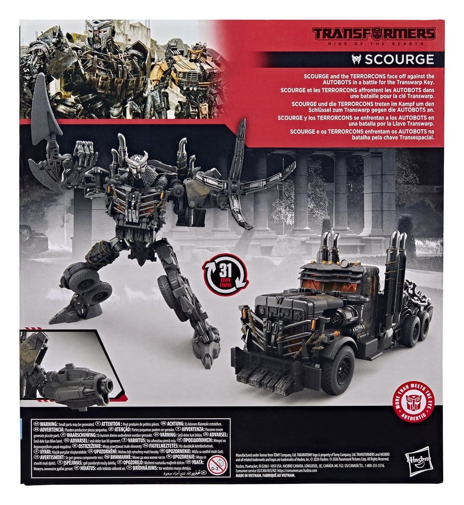 🧪 LAB | SU ORDINAZIONE Transformers: Rise of the Beasts Studio Series Leader Class Action Figure Scourge 22 cm