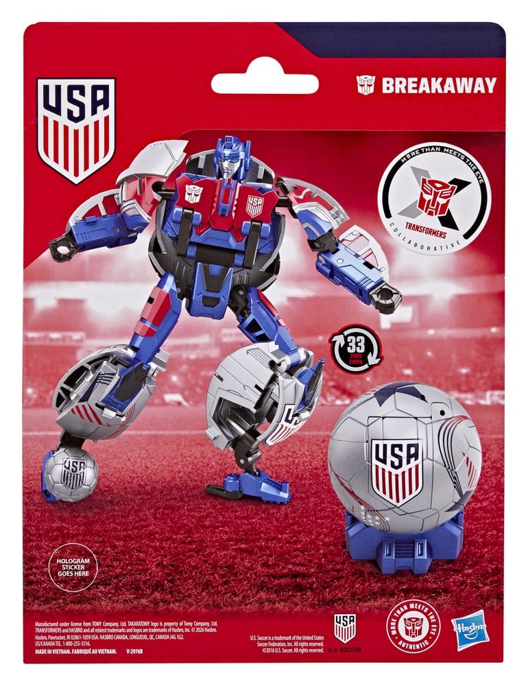 🧪 LAB | SU ORDINAZIONE Transformers x US Soccer Federation Action Figure Breakaway 14 cm