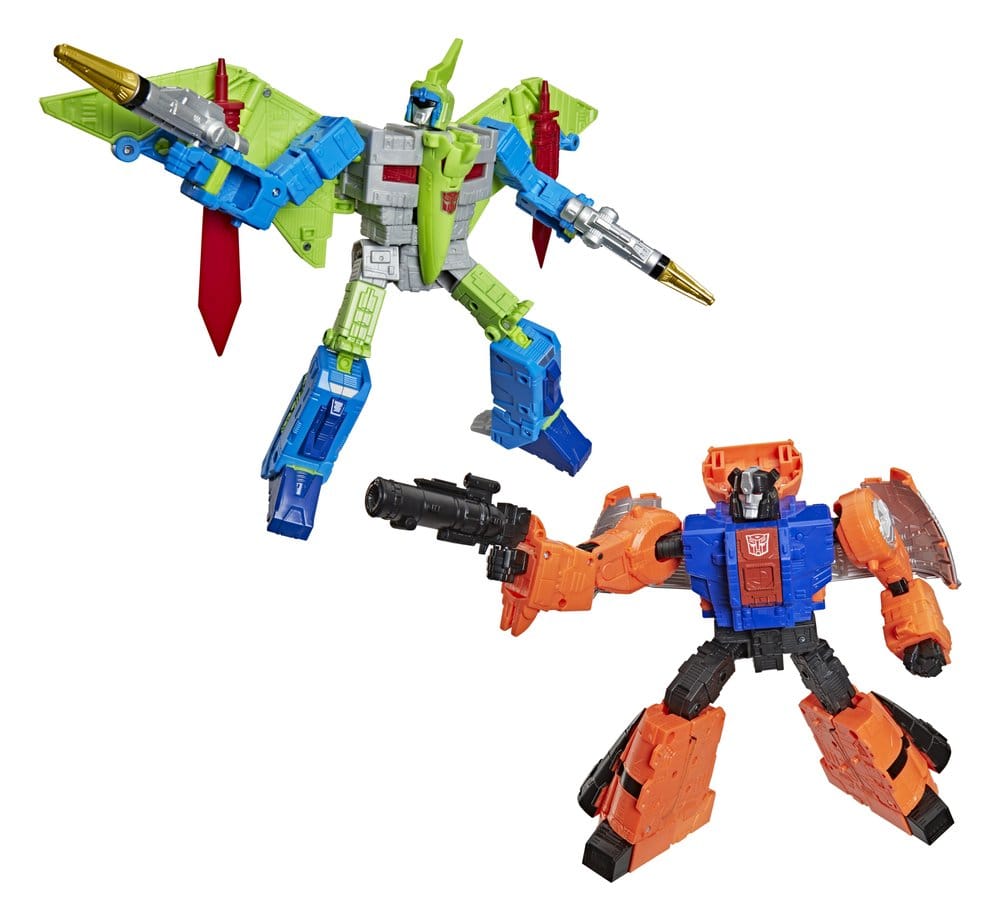 🧪 LAB | SU ORDINAZIONE Transformers Age of the Primes Leader Class Action Figure 2-Pack G2 G2 Dinobot Swoop &amp; G2 Dinobot Sludge 19 cm