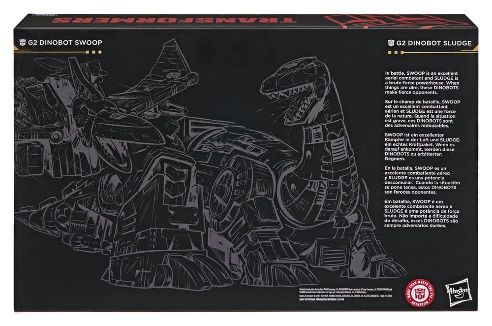 🧪 LAB | SU ORDINAZIONE Transformers Age of the Primes Leader Class Action Figure 2-Pack G2 G2 Dinobot Swoop &amp; G2 Dinobot Sludge 19 cm
