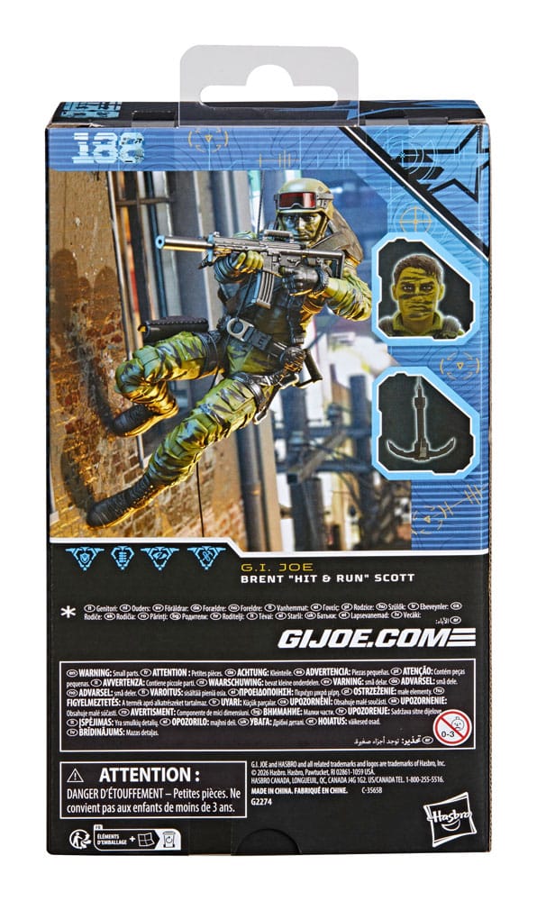 🧪 LAB | SU ORDINAZIONE G.I. Joe Classified Series Action Figure Brent "Hit & Run" Scott 15 cm