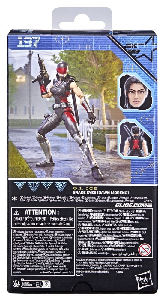 🧪 LAB | SU ORDINAZIONE G.I. Joe Classified Series Action Figure Snake Eyes (Dawn Moreno) 15 cm