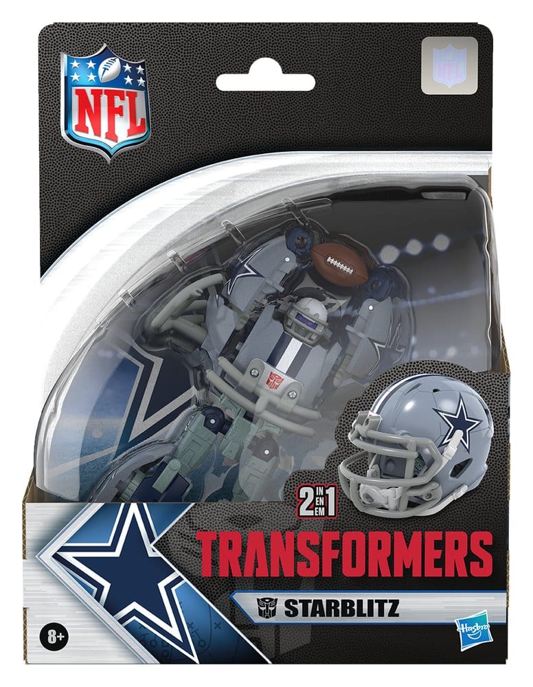 🧪 LAB | SU ORDINAZIONE Transformers x NFL Action Figure Dallas Cowboys: Starblitz 14 cm