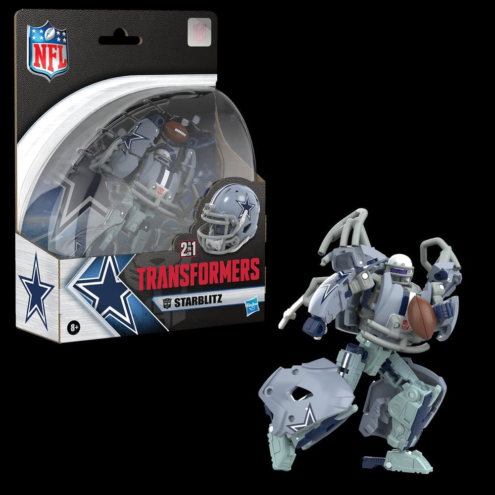 🧪 LAB | SU ORDINAZIONE Transformers x NFL Action Figure Dallas Cowboys: Starblitz 14 cm