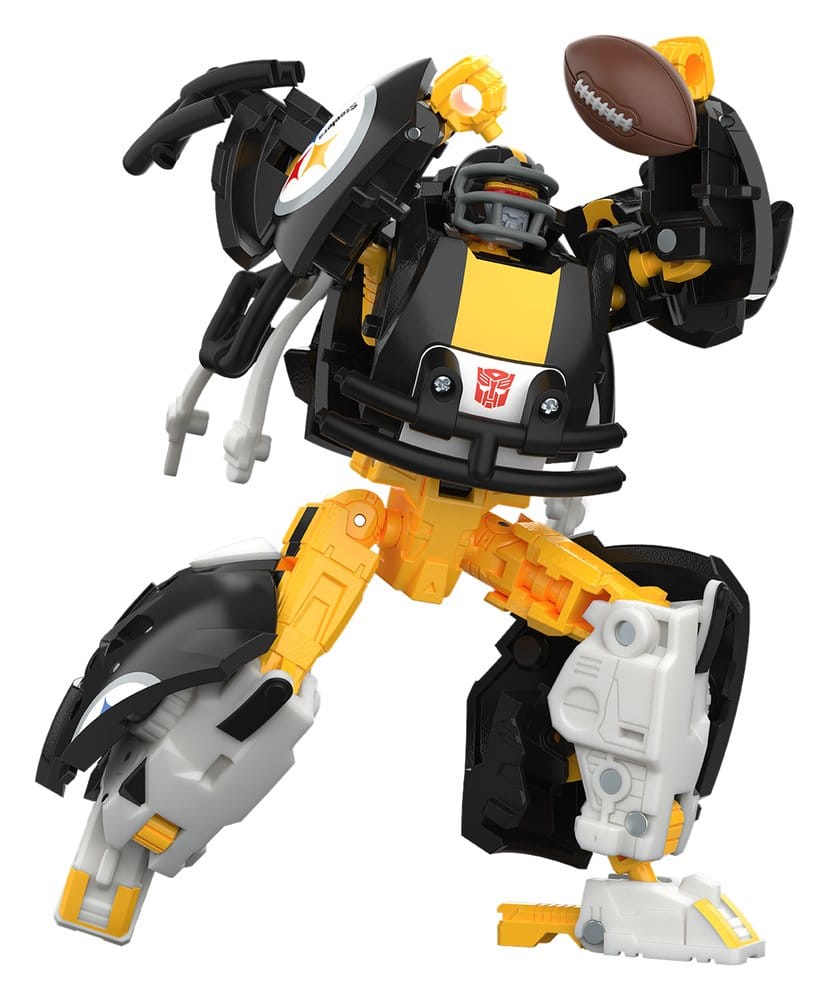🧪 LAB | SU ORDINAZIONE Transformers x NFL Action Figure Pittsburgh Steelers: Steelsmash 14 cm
