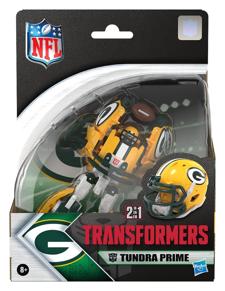 🧪 LAB | SU ORDINAZIONE Transformers x NFL Action Figure Green Bay Packers: Tundra Prime 14 cm