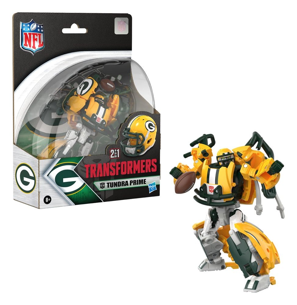 🧪 LAB | SU ORDINAZIONE Transformers x NFL Action Figure Green Bay Packers: Tundra Prime 14 cm