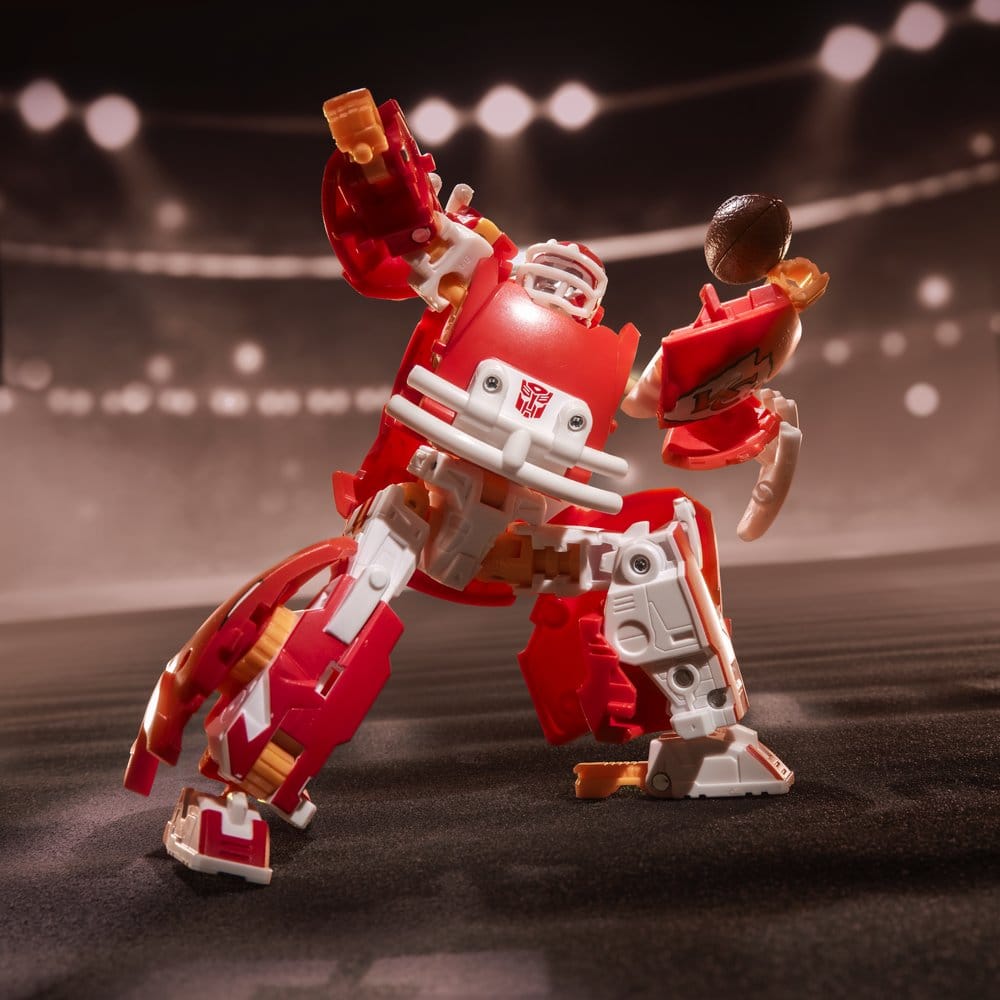 🧪 LAB | SU ORDINAZIONE Transformers x NFL Action Figure Kansas City Chiefs: KC-59 14 cm