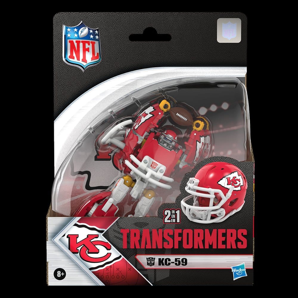 🧪 LAB | SU ORDINAZIONE Transformers x NFL Action Figure Kansas City Chiefs: KC-59 14 cm