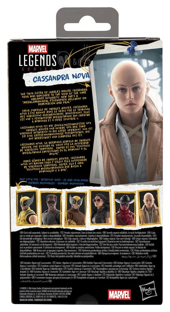 🧪 LAB | SU ORDINAZIONE Deadpool & Wolverine Marvel Legends Action Figure Cassandra Nova 15 cm