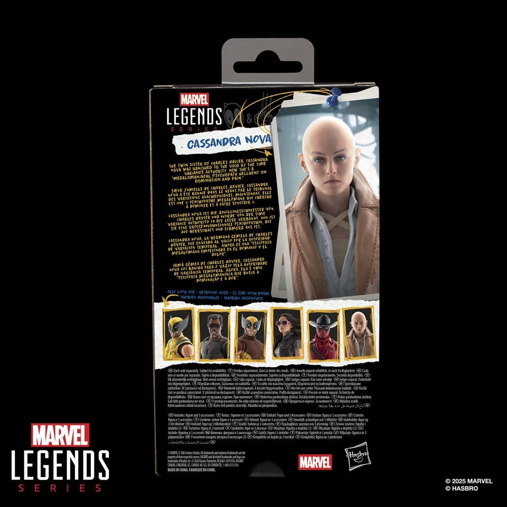 🧪 LAB | SU ORDINAZIONE Deadpool & Wolverine Marvel Legends Action Figure Cassandra Nova 15 cm