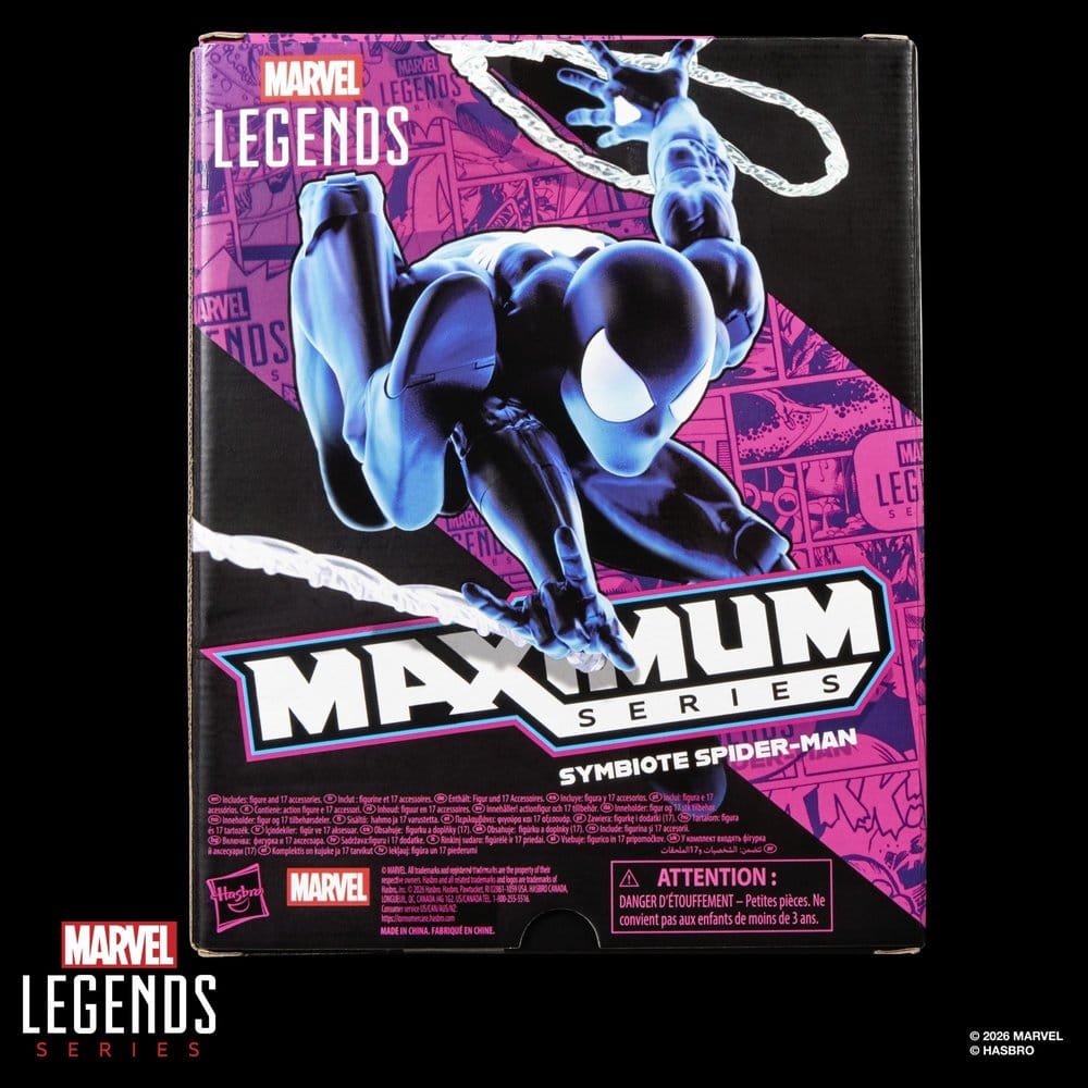 🧪 LAB | PREORDINE+ 01/2027 Marvel Legends Maximum Series Action Figure Symbiote Spider-Man 15 cm