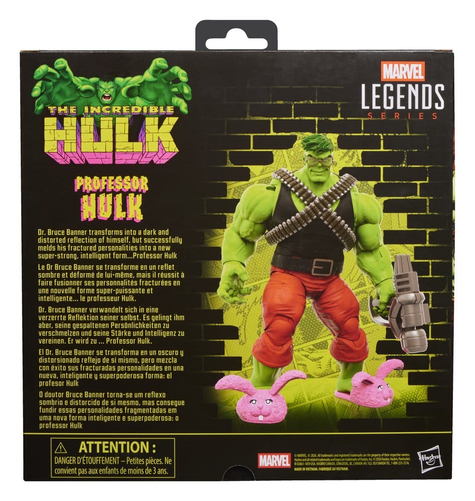 🧪 LAB | SU ORDINAZIONE The Incredible Hulk Marvel Legends Action Figure Professor Hulk 15 cm