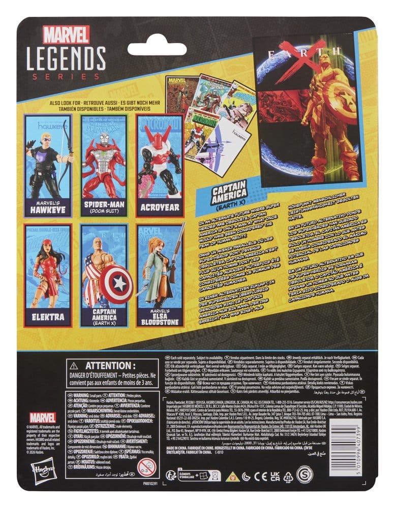 🧪 LAB | PREORDINE+ 02/2027 Earth X Marvel Legends Action Figure Captain America 15 cm