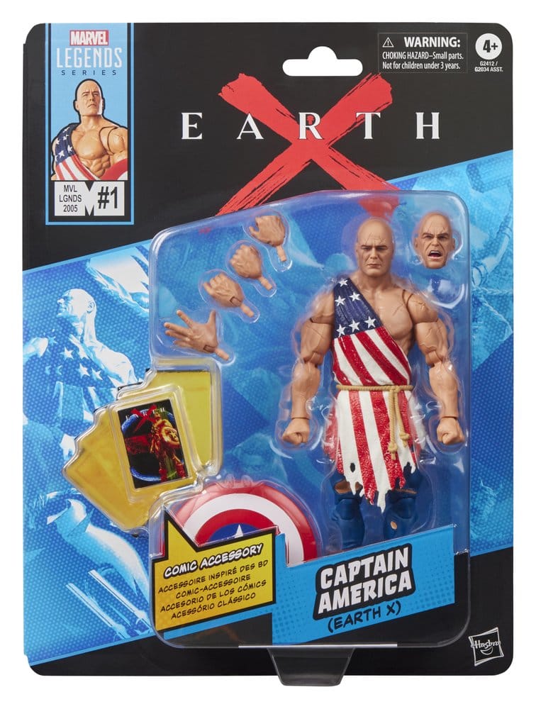 🧪 LAB | PREORDINE+ 02/2027 Earth X Marvel Legends Action Figure Captain America 15 cm